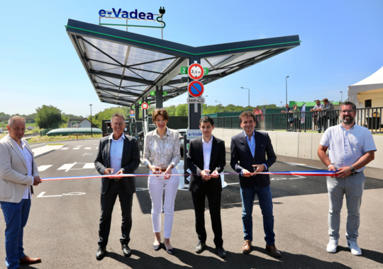SPIE et APRR inaugurent le nouveau réseau de stations de recharge ultra rapide e-Vadea sur l’aire de Dijon-Spoy