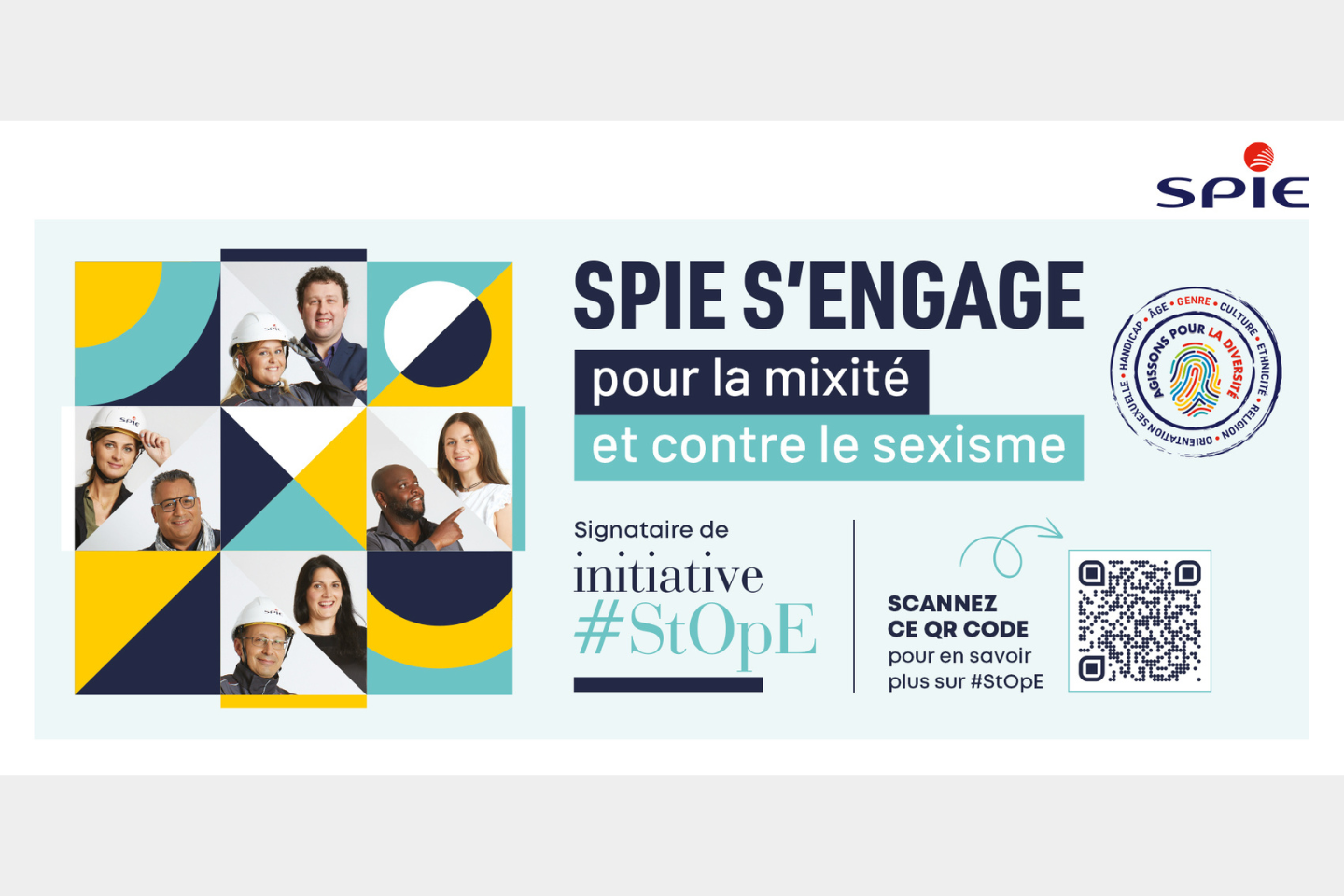 SPIE s'engage pour la mixité et contre le sexisme - visuel collaborateurs