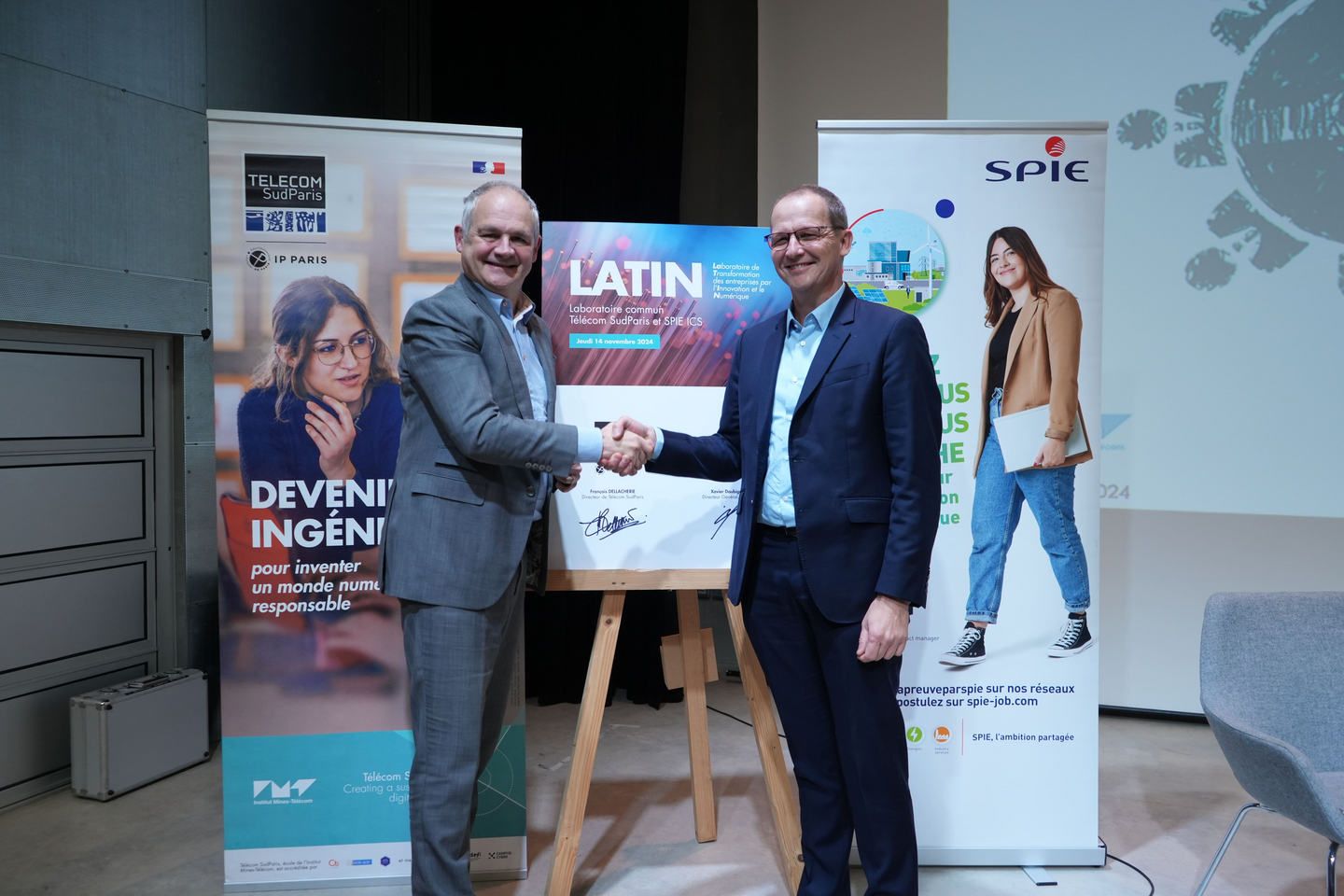 Communiqué de presse laboratoire commun Télécom Sud Paris et SPIE ICS