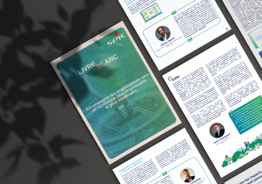 Livre Blanc SPIE ICS : Accompagner les organisations vers un numérique plus responsable et plus soutenable