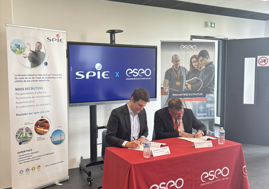 SPIE Industrie et l’ESEO Dijon signent un partenariat ! 