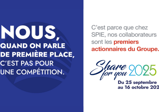 SPIE lance son opération d’actionnariat salarié SHARE FOR YOU 2025