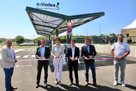 SPIE et APRR inaugurent le nouveau réseau de stations de recharge ultra rapide e-Vadea sur l’aire de Dijon-Spoy