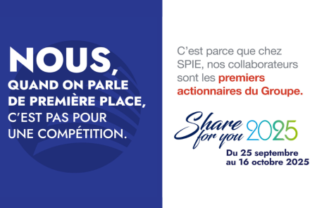 SPIE lance son opération d’actionnariat salarié SHARE FOR YOU 2025