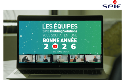 Les équipes de SPIE Building Solutions vous souhaitent une très belle année 2026 !